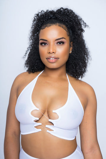 Kelly clear laced top - The Beauty Cave Boutique